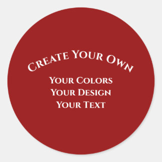 Pegatina Redonda Crear el propio