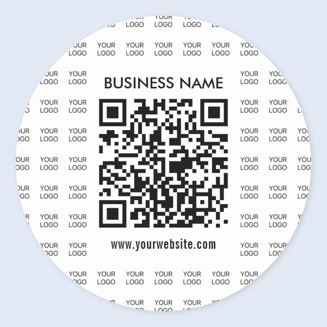 Pegatina Redonda Crear instantáneamente código QR escaneado y patró (Subido por el creador)