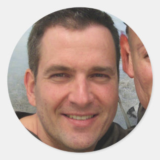 Pegatina Redonda Crear su propia ruta