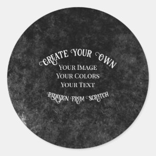 Pegatina Redonda Crear su propio diseño personalizado