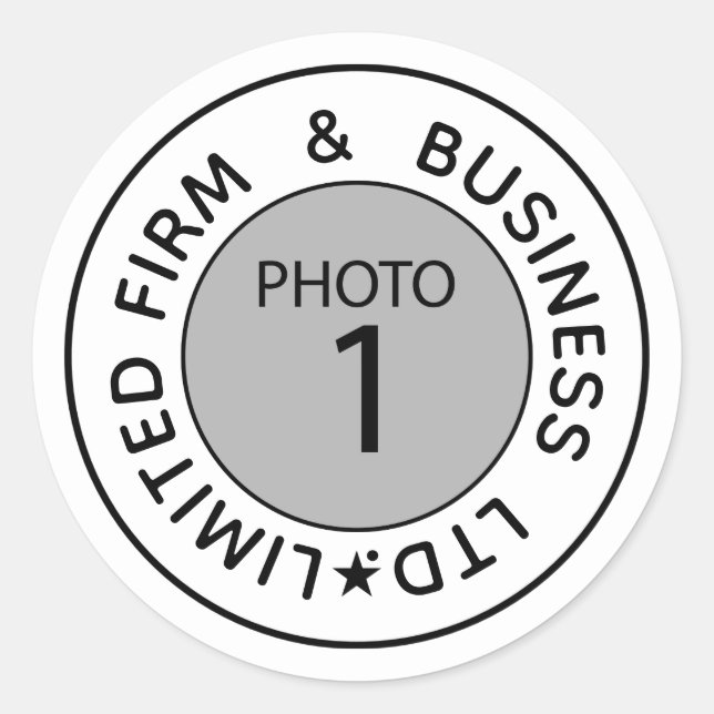 Pegatina Redonda Crear su propio Personalizado de texto de plantill (Anverso)