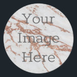 Pegatina Redonda Crear su propio Purpurina de oro Rosa Mármol de es<br><div class="desc">Crea tu propio pegatina personalizado. Subir imágenes divertidas diseños frescos texto inspirador o incluso el logotipo de su empresa. Con esta herramienta de diseño fácil de usar es tan simple como eso hacer que tu imagen se pegue en la mente de alguien. Haga clic en personalizar, simplemente puede cambiar el...</div>