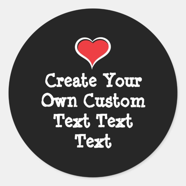Pegatina Redonda Crear su propio texto personalizado (Anverso)