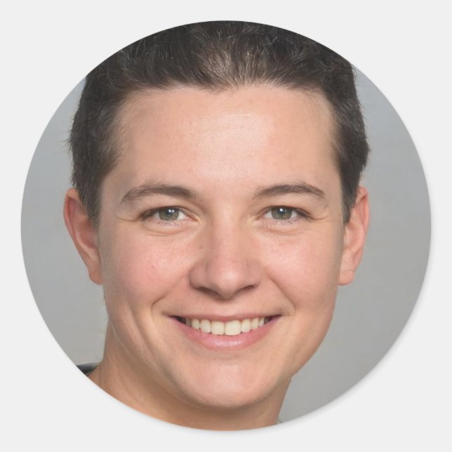 Pegatina Redonda Crear una vida que amas (Anverso)