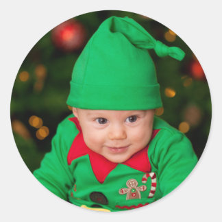 Pegatina Redonda Create Custom Classic add your photo 