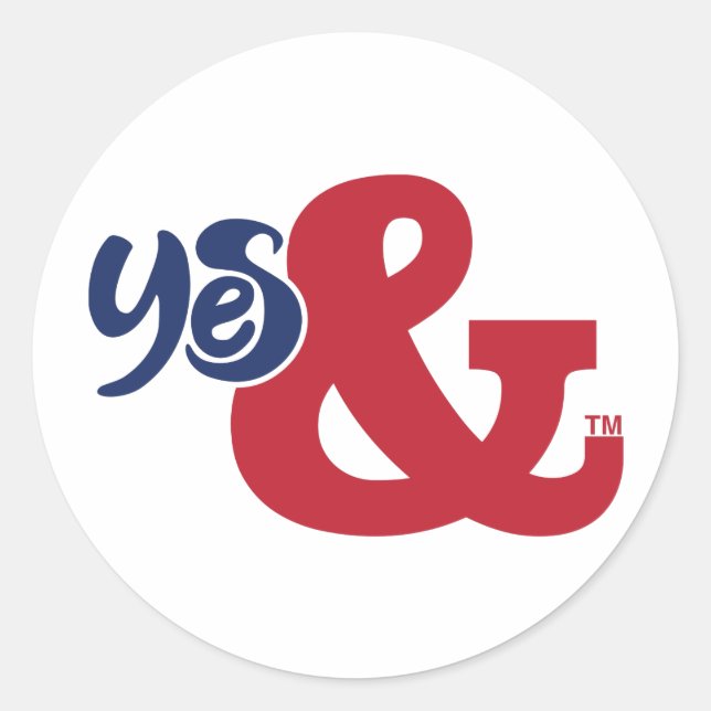 Pegatina Redonda Creatividad | Sí Y | (Anverso)