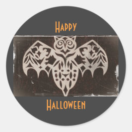 Pegatina Redonda Creatura nocturna antigua