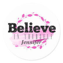 Cree En Tu Propia Cita Motivacional Rosa