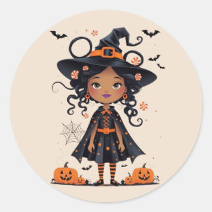 Pegatina Redonda Creepit it Cute esta Halloween