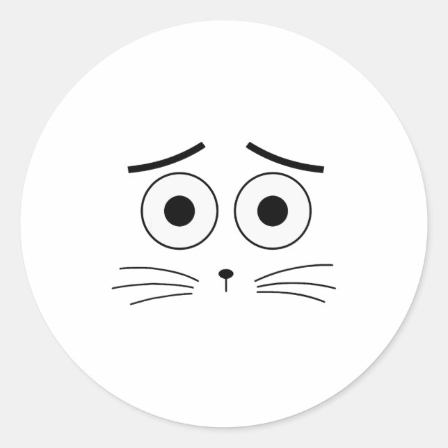 Pegatina Redonda Creepy Carrots Halloween Costume Funny Boo Jee Boo (Anverso)