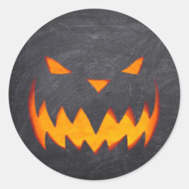 Pegatina Redonda Creepy Hollow Halloween Pegatinas de Jack o'Lanter