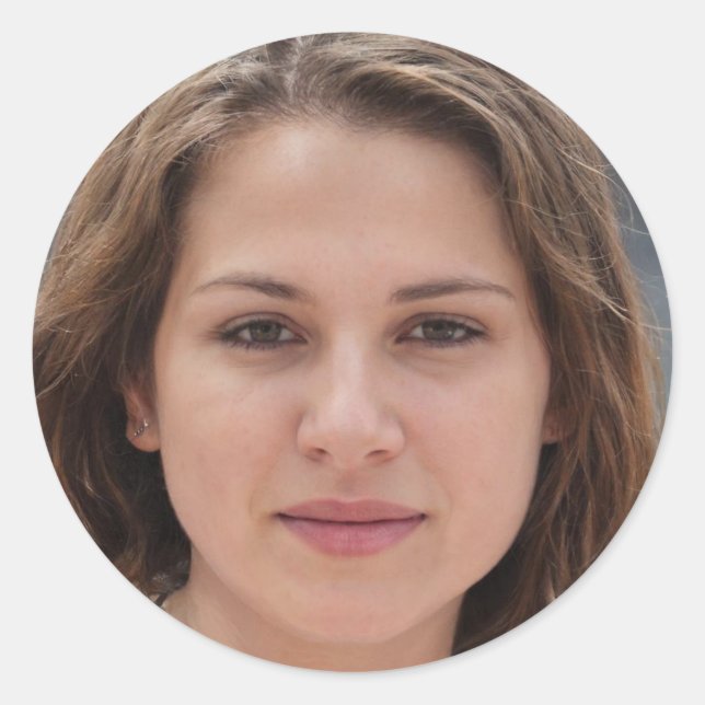 Pegatina Redonda Creer en tus sueños (Anverso)