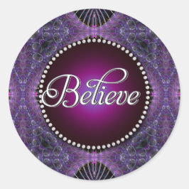 Pegatina Redonda Creer : Inspire | Pegatinas redondos de fracturas 