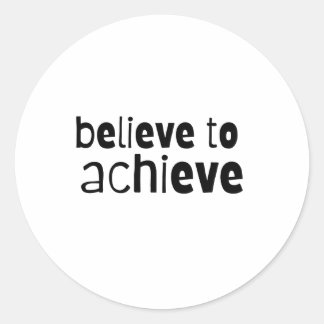 Pegatina Redonda Creer para lograr