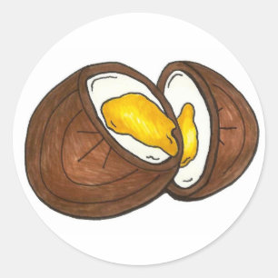 Pegatina Redonda Crema de chocolate Huevo de Pascua Huevos Chocohol