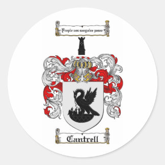 PEGATINA REDONDA CREMA DE FAMILIA DE CANTRELL - RECUBRIMIENTO DE AR