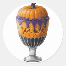 Crema de helado de calabaza con salpicaduras