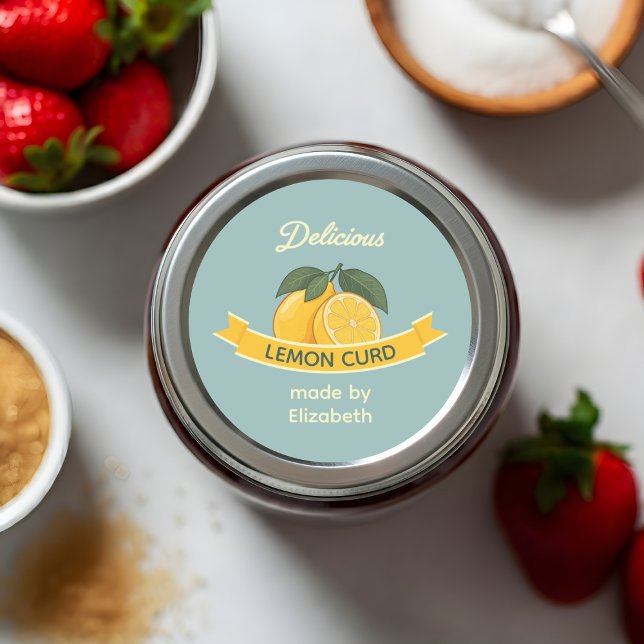 Pegatina Redonda Crema de Limón (Subido por el creador)