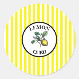 Pegatina Redonda Crema de limón