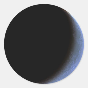 Pegatina Redonda Crescent Moon