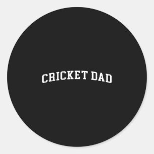 Pegatina Redonda Cricket Dad 2