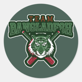 Pegatina Redonda Cricket de Bangladesh