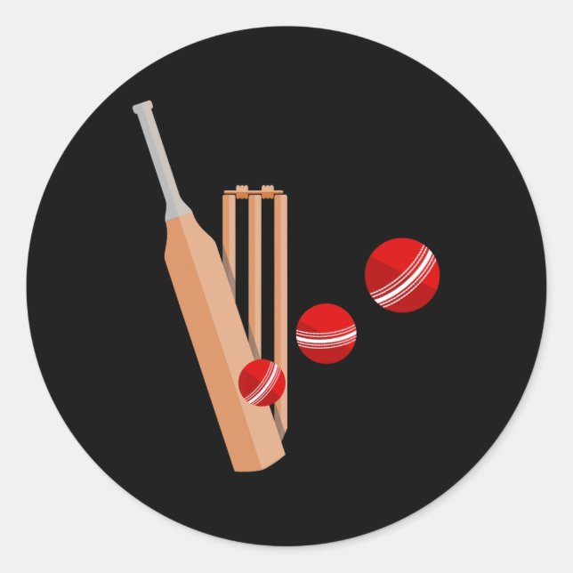 Pegatina Redonda Cricket T Y Ll 1  (Anverso)