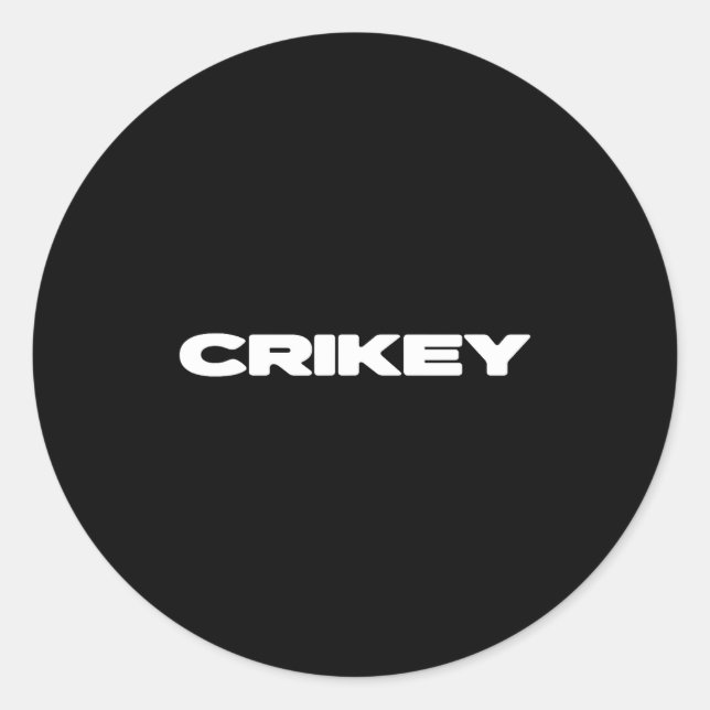 Pegatina Redonda Crikey Australian Phrases Aussie Slang T  (Anverso)