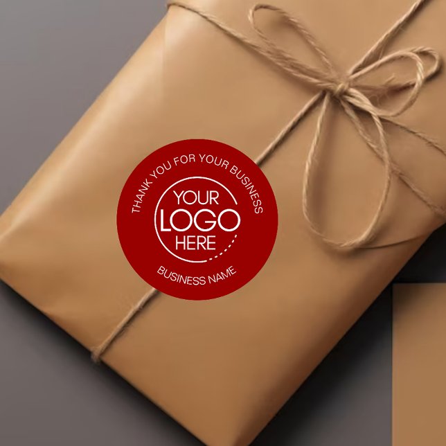 Pegatina Redonda Crimson Red Business Gracias (Subido por el creador)