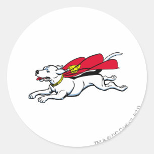 Pegatina Redonda Cripto al perro