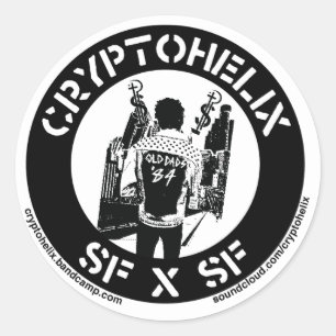 Pegatina Redonda Criptohelix - SFxSF