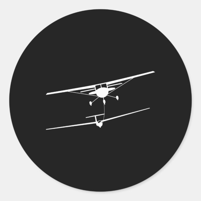 Pegatina Redonda Crisol al ser doblado piloto al alza (Anverso)