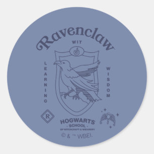 PEGATINA REDONDA CRISTAL DE SABIDURÍA DE APRENDIZAJE DE RAVENCLAW™