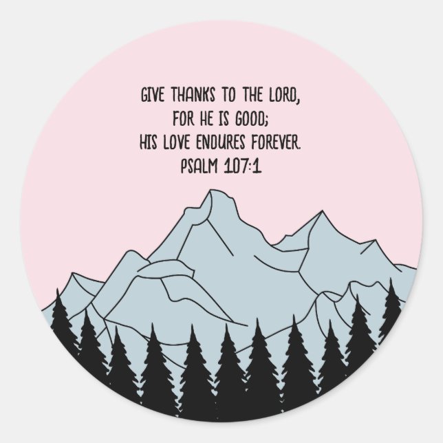 Pegatina Redonda Cristianismo (Anverso)