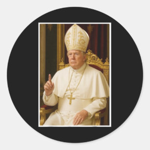 Pegatina Redonda Cristiano Vaticano