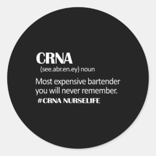 Pegatina Redonda Crna Definition Crna Week