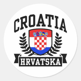 Pegatina Redonda Croacia