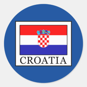 Pegatina Redonda Croacia