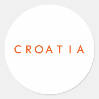Pegatina Redonda Croatia