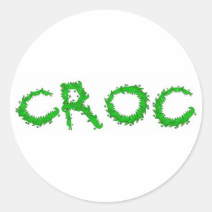 Pegatina Redonda Croc