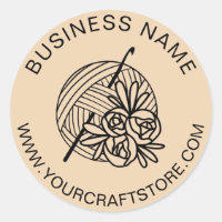 Crochet Crocheting Sitio web Personalizado Nombre 