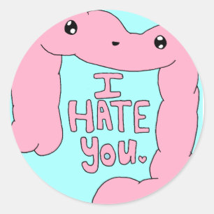 Pegatina Redonda Crohn and Colitis Happy Colon