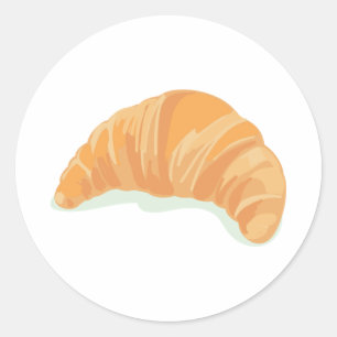 Pegatina Redonda Croissant