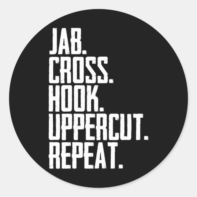 Pegatina Redonda Cromación de retoque cruzada repita caja de Kick S (Anverso)