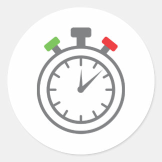 Pegatina Redonda cronómetro - temporizador de alarma