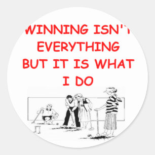 Pegatina Redonda croquet