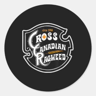Pegatina Redonda Cross Canadian Ragweed