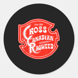Pegatina Redonda Cross Canadian Ragweed
