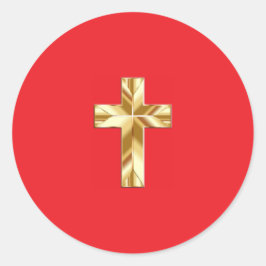 Pegatina Redonda cross sticker