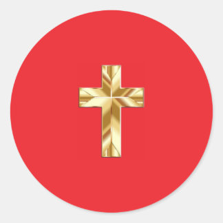 Pegatina Redonda cross sticker